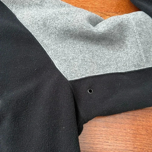 Vintage Men’s Nike Fleece Quarter Zip Sweatshirt Black/Gray Sz XXL - Picture 5 of 13